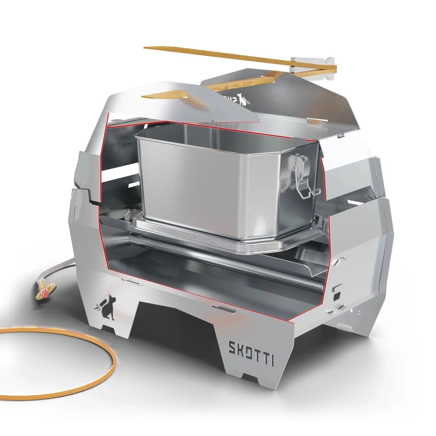 bake bread with skotti grill using skotti smak, skotti boks and skotti cap